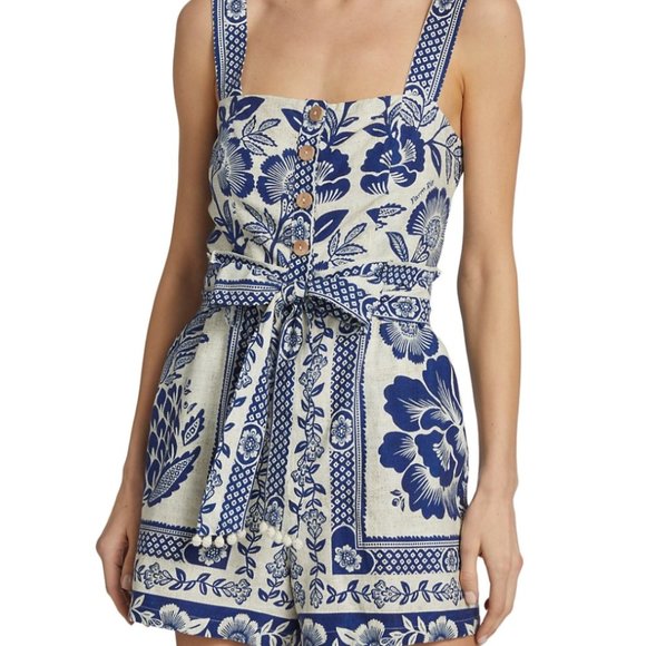 FARM Rio Pants - Farm Rio Pineapple Garden Romper